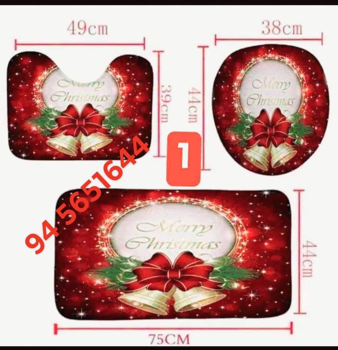 Set de baño navideño