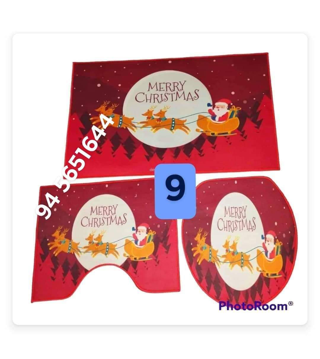 Set de baño navideño