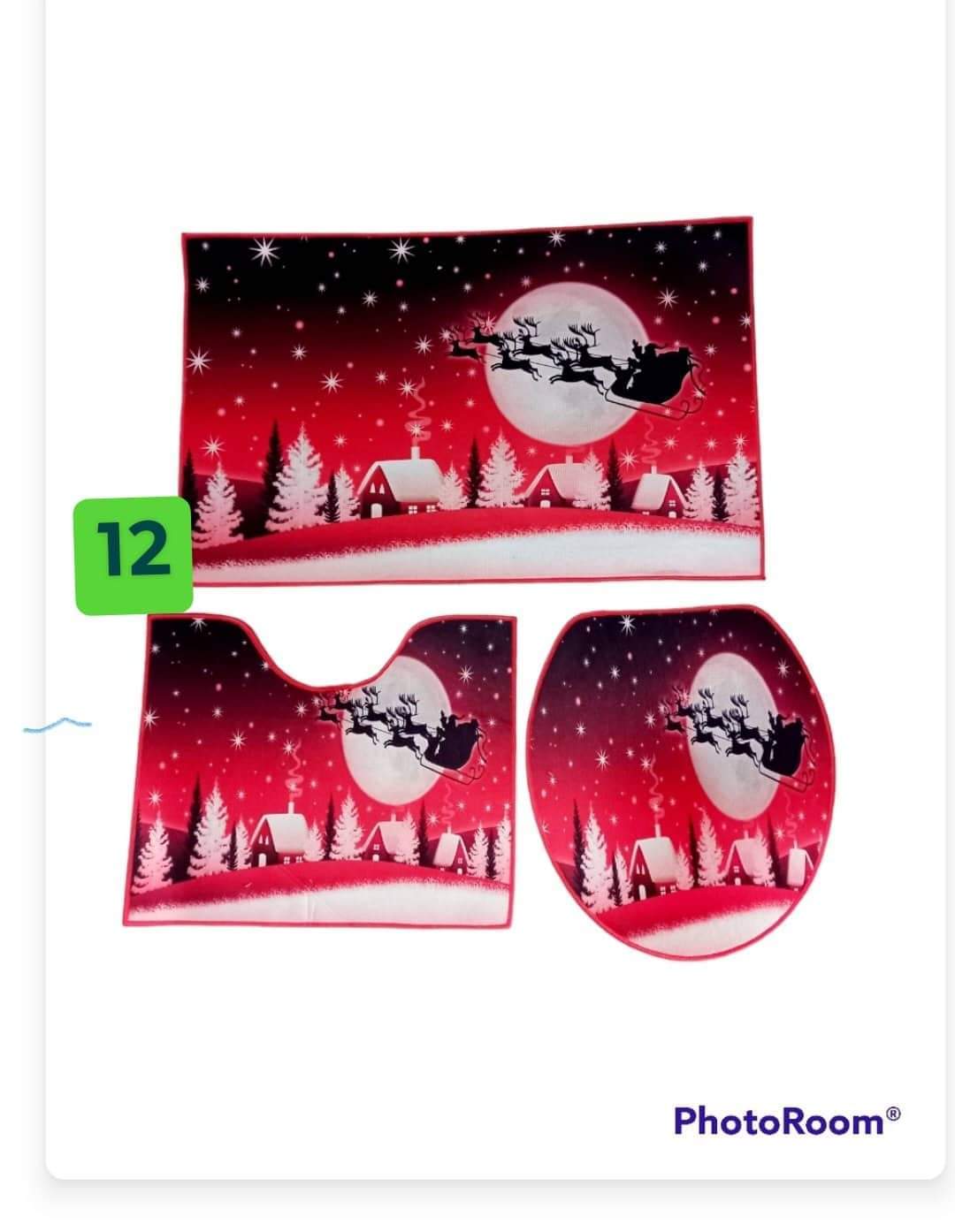 Set de baño navideño