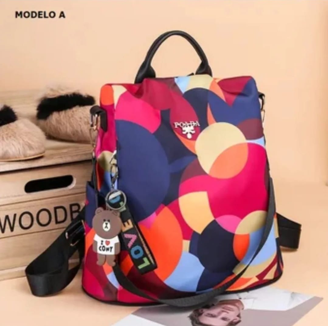 Mochila antirobo modelo oxford con llavero